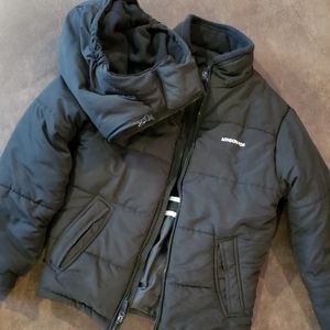 Boys black puffy coat size 14/16